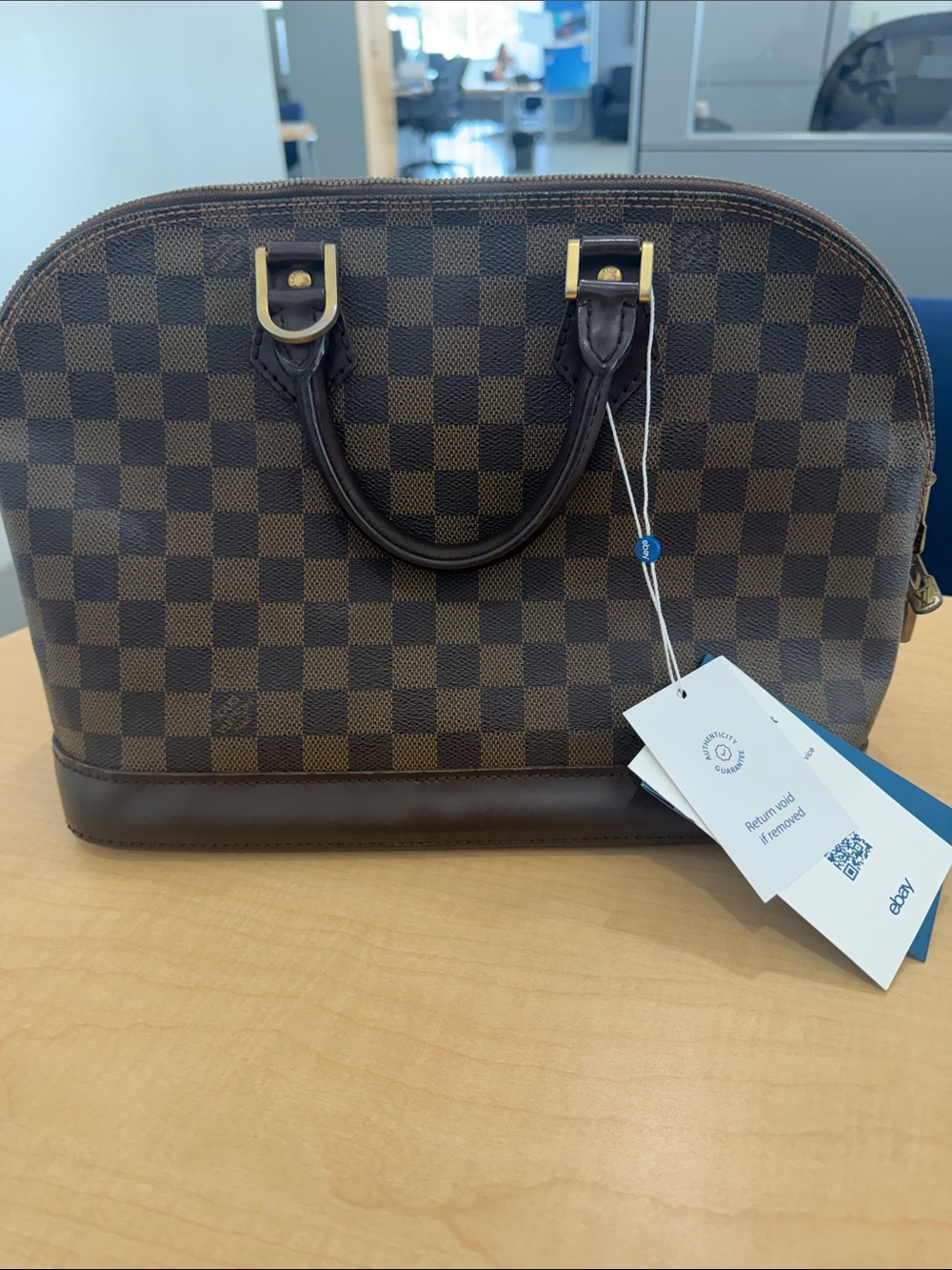 Loius Viottpn Damier Ebene Alma Handbag - Vintage PM